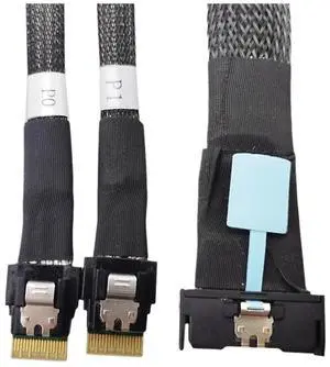 MCIO 8i Slimline S/AS to SFF-8654 4i Cord PCIE5.0 Server Connection Cord Male to Male Server High-Speed Adapter Cord MCIO 8i Slimline S/AS to SFF-8654 4i Cord PCIE5.0 Server Connection Cord Male to Male Server High-Speed Adapter Cord