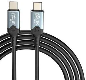 USB 4 Cable 40Gbps USB C PD240W Fast 8K@60Hz Video Data Line(1m,H) USB 4 Cable 40Gbps USB C PD240W Fast 8K@60Hz Video Data Line(1m,H)