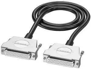 DB50 Male Female 50Pin Shielded Cable, Black Extension Cable for Commercial Applications DB50 Male Female 50Pin Shielded Cable, Black Extension Cable for Commercial Applications