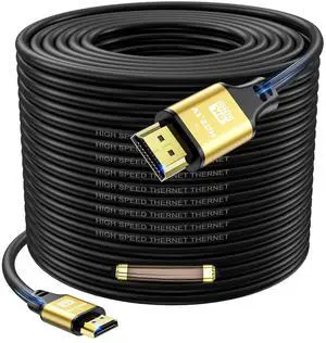 HDMI Cable 150ft, 4K@60Hz, 18Gbps High Speed HDMI 2.0 Cord, Ultra HD,Ethernet Audio Return,Video 4K,1080p,3D,Arc, HDR Compatible with Xbox,PS5/PS4,HDTV,Laptop ect(Gold) HDMI Cable 150ft, 4K@60Hz, 18Gbps High Speed HDMI 2.0 Cord, Ultra HD,Ethernet Audio Return,Video 4K,1080p,3D,Arc, HDR Compatible with Xbox,PS5/PS4,HDTV,Laptop ect(Gold)