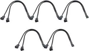 5-1PCS 4 Pin Y Splitter Cable PWM Female to 3/4 Pin Computer Motherboard CPU Fan PC Case Fan Extension Adapter Cable(5PCS) 5-1PCS 4 Pin Y Splitter Cable PWM Female to 3/4 Pin Computer Motherboard CPU Fan PC Case Fan Extension Adapter Cable(5PCS)