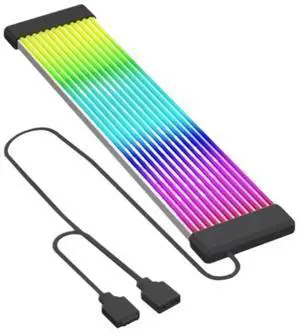 3Pin ARGB Illuminated Strip 8/24-Pin PC Motherboard Graphics Card Power Supply Extension Cable with L*/ED Light Strip(X12 Black) 3Pin ARGB Illuminated Strip 8/24-Pin PC Motherboard Graphics Card Power Supply Extension Cable with L*/ED Light Strip(X12 Black)