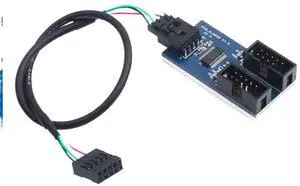 9Pin USB Splitter Motherboard 1 to 2/4 Extension Cable Adapter 9-Pin 1 to 4 USB Female Header HUB Connectors(1 to 2) 9Pin USB Splitter Motherboard 1 to 2/4 Extension Cable Adapter 9-Pin 1 to 4 USB Female Header HUB Connectors(1 to 2)