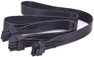 Wen ST PCIE Dual 8Pin to ATX3.0 12VHPWR PCIE 5.0 12+4Pin Power Supply Cable Modular GPU 8 Pin Male to 16Pin Male 18 AWG Graphics Cable(3pcs) Wen ST PCIE Dual 8Pin to ATX3.0 12VHPWR PCIE 5.0 12+4Pin Power Supply Cable Modular GPU 8 Pin Male to 16Pin Male 18 AWG Graphics Cable(3pcs)