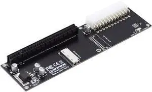 NFHK 8X Oculink SFF-8612 8611 to PCIE PCI-Express 16x Adapter with ATX 24pin Power Port for Mainboard Graphics Card NFHK 8X Oculink SFF-8612 8611 to PCIE PCI-Express 16x Adapter with ATX 24pin Power Port for Mainboard Graphics Card