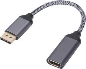 4K 60HZ DisplayPort to HDMI-Compatible Cable Male to Female Display Port DP to HDMI-Compatible Adapter 4K 60HZ DisplayPort to HDMI-Compatible Cable Male to Female Display Port DP to HDMI-Compatible Adapter