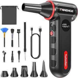 Compressed Air Duster-220000RPM Super Power Electric Air Duster, 4-Gear Adjustable Mini Blower with Fast Charging, Dust Blower for Computer, Keyboard, House, Outdoor and Car Compressed Air Duster-220000RPM Super Power Electric Air Duster, 4-Gear Adjustable Mini Blower with Fast Charging, Dust Blower for Computer, Keyboard, House, Outdoor and Car