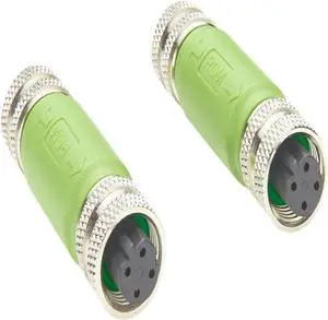 For Profinet M12 D Code 4 Pin Female to Female Inline Coupler IP67 Shielded 100Mbps Cat5e Ethernet Gender Changer for EtherNet/IP for EtherCAT for Modbus TCP(2PCS) For Profinet M12 D Code 4 Pin Female to Female Inline Coupler IP67 Shielded 100Mbps Cat5e Ethernet Gender Changer for EtherNet/IP for EtherCAT for Modbus TCP(2PCS)