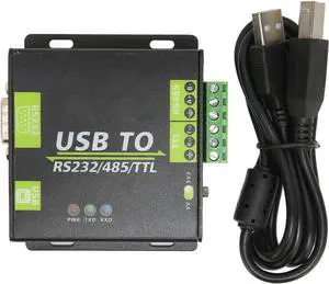 TANIQIACA USB to RS232/485/TTL Isolation Converter Fast Communication Speed, Strong Anti Interference, Adapter Module with Aluminum Alloy Shell for Industrial Applications TANIQIACA USB to RS232/485/TTL Isolation Converter Fast Communication Speed, Strong Anti Interference, Adapter Module with Aluminum Alloy Shell for Industrial Applications