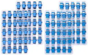 100 Pack LC Duplex Singlemode Fiber Optic Coupler & 100 Pack SC/UPC Fiber Optic Coupler Optic Cable Adapter 100 Pack LC Duplex Singlemode Fiber Optic Coupler & 100 Pack SC/UPC Fiber Optic Coupler Optic Cable Adapter