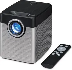 GPX 720p Vertical Projector with Bluetooth Transmitter, Silver/Black, PJ504S GPX 720p Vertical Projector with Bluetooth Transmitter, Silver/Black, PJ504S