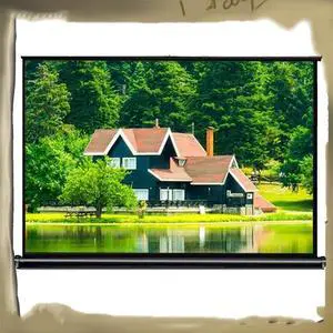 50 Inch Manual Pull Up Projection Screen Wrinkle-Free Movies Screen Video Projection Screens for Classroom Presentations(46"-16:9) 50 Inch Manual Pull Up Projection Screen Wrinkle-Free Movies Screen Video Projection Screens for Classroom Presentations(46"-16:9)