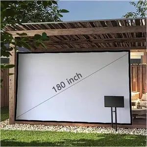 180 inch 16:9 Projection Screen Portable Projector Screen Customize Best Size fit Room for 1080P 4K Home Theater 180 inch 16:9 Projection Screen Portable Projector Screen Customize Best Size fit Room for 1080P 4K Home Theater