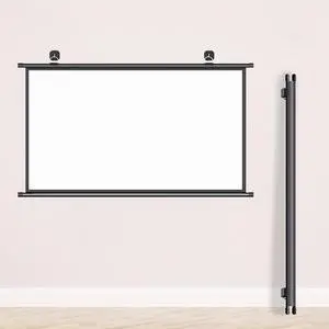 30", 40", 50", 60", 72" Hd Portable Manual Pull Down Projector Screen, 4:3, 16:9 Projector Screen, Indoor/Outdoor Hd Movie Screen, Wall/Ceiling Mounted, Perfect for Home Office Theater,16:9-60 30", 40", 50", 60", 72" Hd Portable Manual Pull Down Projector Screen, 4:3, 16:9 Projector Screen, Indoor/Outdoor Hd Movie Screen, Wall/Ceiling Mounted, Perfect for Home Office Theater,16:9-60