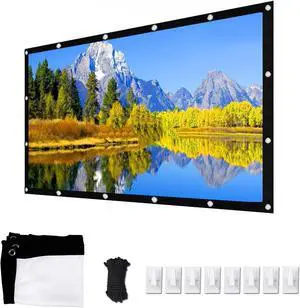Projector Screen 60-200 INCH, Projector Curtain, Movie Projector Screen, Foldable Portable Outdoor Movie Projector, for Home, Backyard, Office, Camping, 4:3 Ratio 16:9 Ratio, White(White4:3,200inch) Projector Screen 60-200 INCH, Projector Curtain, Movie Projector Screen, Foldable Portable Outdoor Movie Projector, for Home, Backyard, Office, Camping, 4:3 Ratio 16:9 Ratio, White(White4:3,200inch)