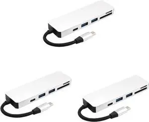 OSALADI 3pcs 5-in-1 USB Type- Type-c to USB 3.0 Card Reader Compact No Drivers Needed Perfect for Home OSALADI 3pcs 5-in-1 USB Type- Type-c to USB 3.0 Card Reader Compact No Drivers Needed Perfect for Home