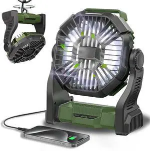 CONBOLA Portable Fan Rechargeable, 25400mAh Cordless Battery Powered Fan with LED Lantern, USB C Battery Operated for Travel Bedroom Home Camping Tent Office Beach Desk Fishing Table (Green) CONBOLA Portable Fan Rechargeable, 25400mAh Cordless Battery Powered Fan with LED Lantern, USB C Battery Operated for Travel Bedroom Home Camping Tent Office Beach Desk Fishing Table (Green)