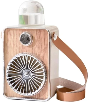 Mini Fan with 3 Speed Settings, Mini Fan, USB Rechargeable, Cooling Hanging Neck Type, Bladeless Spray Fan for Girls (Color: A, Size: 900mah) (A 900mah) Mini Fan with 3 Speed Settings, Mini Fan, USB Rechargeable, Cooling Hanging Neck Type, Bladeless Spray Fan for Girls (Color: A, Size: 900mah) (A 900mah)