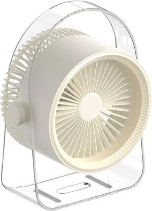 Portable Fan, Electric for Desk or Bedroom Nightstands Cooling Device with 2000mAh Battery Portable(White) Portable Fan, Electric for Desk or Bedroom Nightstands Cooling Device with 2000mAh Battery Portable(White)