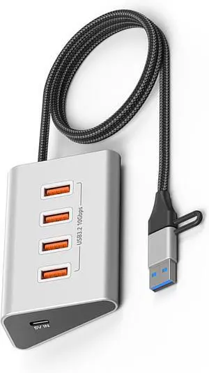 USB 3.2 Type C Hub 10Gbps High Speed Expansion Card Reader Aluminum USB C Hub for PC Tablet USB 3.2 Type C Hub 10Gbps High Speed Expansion Card Reader Aluminum USB C Hub for PC Tablet