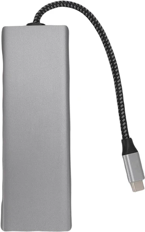 GOWENIC USB C Hub Adapter Fit for 8 in 1 Multiport Type C Docking Station Aluminum Alloy 4K Video Output High Speed Data Transfer for Laptop PC Computer Office GOWENIC USB C Hub Adapter Fit for 8 in 1 Multiport Type C Docking Station Aluminum Alloy 4K Video Output High Speed Data Transfer for Laptop PC Computer Office