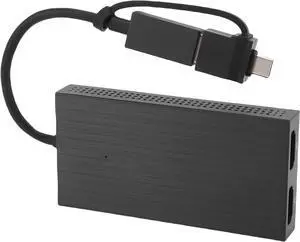 Zunate USB to Dual HDMI Adapter Splitter with Type C Converter, 4K 60Hz Output USB4 USB 3.0 Hub Compatible with Thunderbolt 5 4 3 Dual Display for Laptop Desktop Tablet Zunate USB to Dual HDMI Adapter Splitter with Type C Converter, 4K 60Hz Output USB4 USB 3.0 Hub Compatible with Thunderbolt 5 4 3 Dual Display for Laptop Desktop Tablet