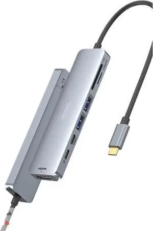 USB C HUB USB-Type to 4K HDMI DP VGA Gigabit Ethernet 3.1 PD 100W Adapter, Compatible for MacBook Air/Pro Laptops Accessories(7 in 1-4K60Hz) USB C HUB USB-Type to 4K HDMI DP VGA Gigabit Ethernet 3.1 PD 100W Adapter, Compatible for MacBook Air/Pro Laptops Accessories(7 in 1-4K60Hz)