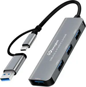 USB hub Splitter for Laptop,USB hub 1to4,USB 3.0 Splitter USB c hub,3.0 HUB Port Expander (USB 3.0 HUB-Silver) USB hub Splitter for Laptop,USB hub 1to4,USB 3.0 Splitter USB c hub,3.0 HUB Port Expander (USB 3.0 HUB-Silver)