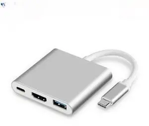 USB-C Type C HDMI Adapter Cable Converter Hub for Macbook Android Phone HDTV TV USB-C Type C HDMI Adapter Cable Converter Hub for Macbook Android Phone HDTV TV