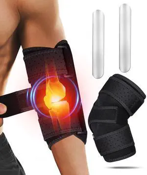 Elbow Brace for Cubital Tunnel, Ulnar Nerve Entrapment brace, Adjustable Elbow Splint for Sleeping, Tendonitis, Tennis Elbow, Comfortable Stabilizer Support for Women and Men Fit Most Elbow Brace for Cubital Tunnel, Ulnar Nerve Entrapment brace, Adjustable Elbow Splint for Sleeping, Tendonitis, Tennis Elbow, Comfortable Stabilizer Support for Women and Men Fit Most