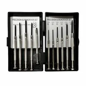11 Pcs Small Precision Screwdriver Set, Tiny Screwdriver Set, Mini Screw Driver Kit with Slotted and Phillips Heads, Ideal for Watch, Eyeglasses, Toys, Electronics, Computer Repair 11 Pcs Small Precision Screwdriver Set, Tiny Screwdriver Set, Mini Screw Driver Kit with Slotted and Phillips Heads, Ideal for Watch, Eyeglasses, Toys, Electronics, Computer Repair