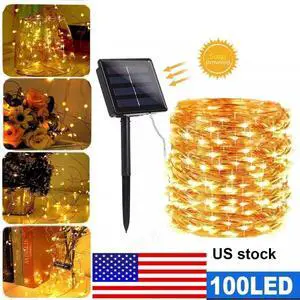 100 LED Solar Power String Fairy Lights Garden Outdoor Party Christmas LampWeding 100 LED Solar Power String Fairy Lights Garden Outdoor Party Christmas LampWeding