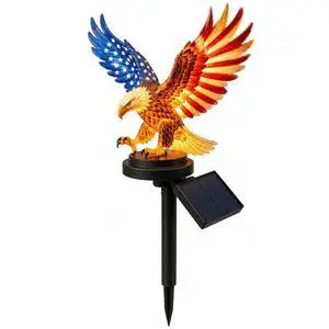 Solar Eagle Garden Light, 250th Anniversary America Eagle Garden Stake for 4th of July Decorations Outdoor, Patriotic Solar Eagle Garden Stake for Independence Day, Memorial Day Yard Lawn Decor Solar Eagle Garden Light, 250th Anniversary America Eagle Garden Stake for 4th of July Decorations Outdoor, Patriotic Solar Eagle Garden Stake for Independence Day, Memorial Day Yard Lawn Decor