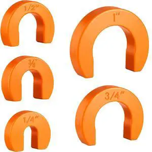 5-piece Disconnect Clip Tool Set - Push-fit Fitting Removal Tools for Easy Disconnection, Includes 5 Sizes 1/4, 3/8, 1/2, 3/4, and 1 Inch(Orange) 5-piece Disconnect Clip Tool Set - Push-fit Fitting Removal Tools for Easy Disconnection, Includes 5 Sizes 1/4, 3/8, 1/2, 3/4, and 1 Inch(Orange)