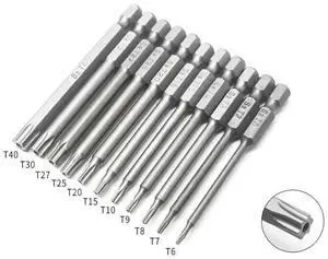 11-Piece Shark Vacuum Screwdriver Security Bit Set, S2 Steel Magnetic Security Screwdriver Set 3 Inch Star Driver Bit Set Screwdriver for Shark Vacuum T6-T40 (75mm Length) 11-Piece Shark Vacuum Screwdriver Security Bit Set, S2 Steel Magnetic Security Screwdriver Set 3 Inch Star Driver Bit Set Screwdriver for Shark Vacuum T6-T40 (75mm Length)