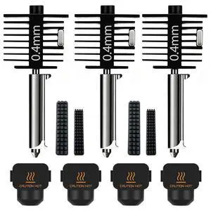 3 Pack Hotend Kit for Bambu Lab A1/A1 Mini/A2L 0.4mm Hardened Steel Nozzle 3 Pack Hotend Kit for Bambu Lab A1/A1 Mini/A2L 0.4mm Hardened Steel Nozzle