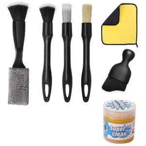 8Pcs Car Detailing Kit,160g Gel,Dual Vent Brush,Boars Hair for Auto | Scratch-Free Soft Brushes,128% Larger Reusable Gel,Towel & Storage Bag,Car Home Dual Use,Ideal Gift for Dads Car Enthusiasts 8Pcs Car Detailing Kit,160g Gel,Dual Vent Brush,Boars Hair for Auto | Scratch-Free Soft Brushes,128% Larger Reusable Gel,Towel & Storage Bag,Car Home Dual Use,Ideal Gift for Dads Car Enthusiasts