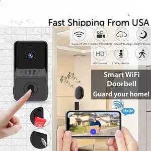 Smart Wireless WiFi Doorbell Intercom Video Camera Door Ring Bell Chime Security Smart Wireless WiFi Doorbell Intercom Video Camera Door Ring Bell Chime Security