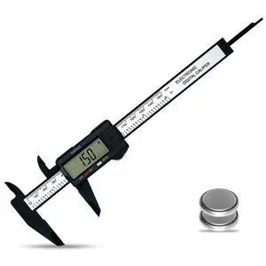 0-6 Inches Digital Caliper with Large LCD Screen and Auto-Off Feature | Inch & Metric Conversion Measuring Tool, Perfect for Household/DIY Measurement 0-6 Inches Digital Caliper with Large LCD Screen and Auto-Off Feature | Inch & Metric Conversion Measuring Tool, Perfect for Household/DIY Measurement