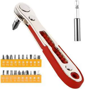 22-in-1 Magnetic Ratchet Screwdriver Set w/Reversible Wrench & Bits | Compact for Tight Spaces, DIY/Home/Car Repairs | Best Gift for DIYers, Handymen & Men 22-in-1 Magnetic Ratchet Screwdriver Set w/Reversible Wrench & Bits | Compact for Tight Spaces, DIY/Home/Car Repairs | Best Gift for DIYers, Handymen & Men