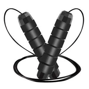 Jump Rope, Adjustable Jump Ropes for Fitness for Women Men and Kids Tangle-Free Rapid Speed Jumping Rope Cable with Ball Bearings Exercise&Slim Body at Home School Gym Black Jump Rope, Adjustable Jump Ropes for Fitness for Women Men and Kids Tangle-Free Rapid Speed Jumping Rope Cable with Ball Bearings Exercise&Slim Body at Home School Gym Black