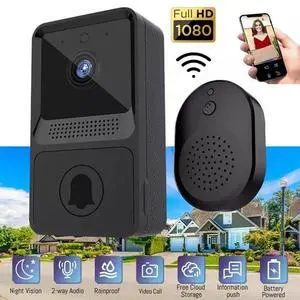 Wireless Security Smart WiFi Doorbell Intercom Video Camera Door Ring Bell Chime Wireless Security Smart WiFi Doorbell Intercom Video Camera Door Ring Bell Chime