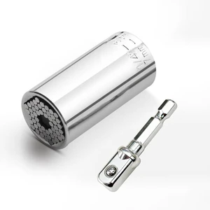 Universal Socket, 7-19mm Self-Adjusting Socket with Power Drill Adapters, Fits Most Nuts and Bolts, Ideal Tool Gift for Men, Dad, Husband Universal Socket, 7-19mm Self-Adjusting Socket with Power Drill Adapters, Fits Most Nuts and Bolts, Ideal Tool Gift for Men, Dad, Husband