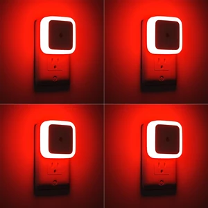 Ankei Red Night Light, Night Lights Plug into Wall 4-Pack, Nightlight Plug in Night Light, Dusk to Dawn Night Lamp Led Night Lights for Adults Bedroom, Bathroom, Hallway Ankei Red Night Light, Night Lights Plug into Wall 4-Pack, Nightlight Plug in Night Light, Dusk to Dawn Night Lamp Led Night Lights for Adults Bedroom, Bathroom, Hallway