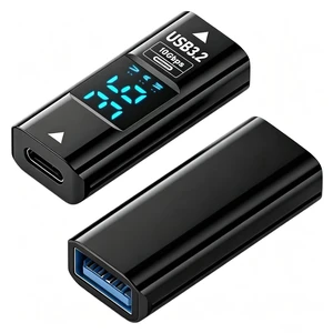 2Pack Type C to USB A Converter with Digital LED Display(Black) | 36W/10Gbps USB-C Female to USB 3.2 Female Connector,Suitable for Laptops,Chargers,iPhone 15,iPad,Samsung Devices 2Pack Type C to USB A Converter with Digital LED Display(Black) | 36W/10Gbps USB-C Female to USB 3.2 Female Connector,Suitable for Laptops,Chargers,iPhone 15,iPad,Samsung Devices