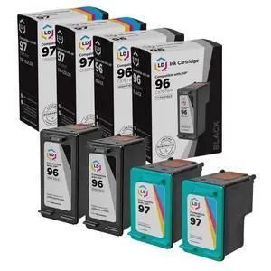 LD Products Ink Cartridge Replacements for HP 96 & 97 (2 Black, 2 Color, 4-Pack) for use in DesignJet: 5940, 5940xi ^^ DeskJet: 5740, 5740xi, 5743, 5745, 5748, 5940, 5940xi, 5943 & 6520 LD Products Ink Cartridge Replacements for HP 96 & 97 (2 Black, 2 Color, 4-Pack) for use in DesignJet: 5940, 5940xi ^^ DeskJet: 5740, 5740xi, 5743, 5745, 5748, 5940, 5940xi, 5943 & 6520