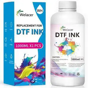 Welacer DTF Ink White 1000ml for I3200 XP600 R1390 L1800, ET-8550, ET-2850 XP-15000, R2400, L800, 1430, P400,P800,R2000, Heat Transfer Ink Conversion Kit Refill for All DTF Printers,for DTF Film Welacer DTF Ink White 1000ml for I3200 XP600 R1390 L1800, ET-8550, ET-2850 XP-15000, R2400, L800, 1430, P400,P800,R2000, Heat Transfer Ink Conversion Kit Refill for All DTF Printers,for DTF Film