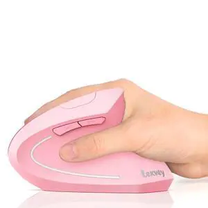 Lekvey Ergonomic Mouse, Vertical Wireless Mouse, Rechargeable 2.4 GHz USB Optical Carpal Tunnel Mice : 800/1200 / 1600 DPI, 6 Buttons, for Laptop, PC, Mac, Computer, Desktop, Notebook etc, Pink Lekvey Ergonomic Mouse, Vertical Wireless Mouse, Rechargeable 2.4 GHz USB Optical Carpal Tunnel Mice : 800/1200 / 1600 DPI, 6 Buttons, for Laptop, PC, Mac, Computer, Desktop, Notebook etc, Pink