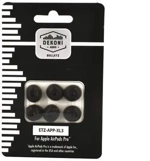 Dekoni Bulletz Memory Foam Ear Tips for AirPods Pro and AirPods Pro 2 ^^ Replacement Ear Tips Dekoni Bulletz Memory Foam Ear Tips for AirPods Pro and AirPods Pro 2 ^^ Replacement Ear Tips