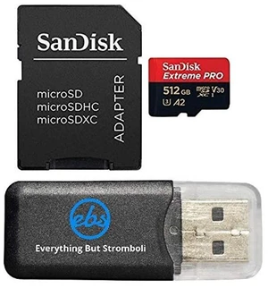SanDisk MicroSDXC 512GB Extreme Pro Memory Card Compatible with GoPros SanDisk MicroSDXC 512GB Extreme Pro Memory Card Compatible with GoPros